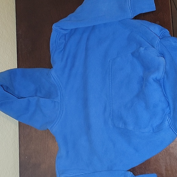 {Yeezy by Gap} Blue Hooded Sweatshirt - Picture 3 of 5